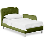 Кровать с мягким изголовьем Luna Palmer Bed варинант исполнения - 3 | Loft Concept в Красноярске