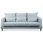 Диван Seldon с мягкими подушками голубое букле варинант исполнения - 7 | Loft Concept в Красноярске