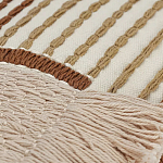 Чехол на подушку с вышивкой в виде геометрических узоров Beige Calista Rect варинант исполнения - 2 | Loft Concept в Красноярске