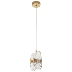 Подвесной светильник из хрусталя Fleuretta Crystal Gold Hanging Lamp варинант исполнения - 2 | Loft Concept в Красноярске