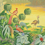 Обои ручная роспись Le Brésil Special Colourway варинант исполнения - 1 | Loft Concept в Красноярске