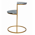 Кофейный столик с подстольем из металла Halves варинант исполнения - 5 | Loft Concept в Красноярске