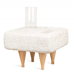 Керамический столик на деревянных ножках «Квадро» варинант исполнения - 2 | Loft Concept в Красноярске