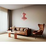 Подвесной вязаный розовый светильник «Моника» варинант исполнения - 3 | Loft Concept в Красноярске