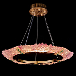 Люстра в форме кольца розовая Warm Pink Light варинант исполнения - 3 | Loft Concept в Красноярске