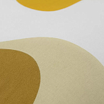 Подушка декоративная хлопковая горчичного цвета с абстрактным принтом Elysian Flow Sunset варинант исполнения - 3 | Loft Concept в Красноярске