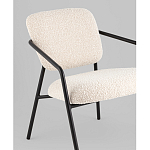 Кресло лаунж Rooney букле белый варинант исполнения - 4 | Loft Concept в Красноярске