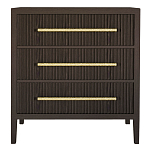 Комод Primo с 3 выдвижными ящиками Темный орех варинант исполнения - 7 | Loft Concept в Красноярске