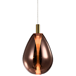 Подвесной светильник со стеклянным плафоном в форме капли NAOMI drop copper варинант исполнения - 3 | Loft Concept в Красноярске