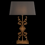 Настольная лампа на ажурном чугунном основании с серым абажуром Openwork Lamp варинант исполнения - 2 | Loft Concept в Красноярске