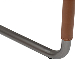 Стул мягкий с обивкой из рогожки и экокожи Contrasting Performance варинант исполнения - 4 | Loft Concept в Красноярске