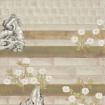 Обои ручная роспись The Art of Learning and Steps for the Flowers by Teo Yang Original colourway on Icefield India tea paper варинант исполнения - 1 | Loft Concept в Красноярске