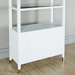 Стеллаж со стеклянными полками Elsa Dreams White варинант исполнения - 7 | Loft Concept в Красноярске