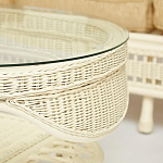 Комплект уличной мебели из ротанга Clara белый варинант исполнения - 12 | Loft Concept в Красноярске