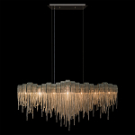 Люстра подвесная с металлическими дугами и длинными цепочками 115 см Atlantis Chain варинант исполнения - 12 | Loft Concept в Красноярске