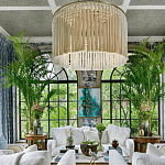 Люстра белая плетеная с кисточками Boho Tassel Chandelier варинант исполнения - 3 | Loft Concept в Красноярске