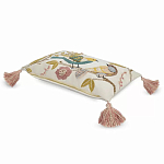 Чехол на подушку с кисточками и вышивкой птиц Ethnic mix Birds Rect варинант исполнения - 1 | Loft Concept в Красноярске