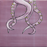 Плитка с узором Осьминог велосипедист варинант исполнения - 4 | Loft Concept в Красноярске