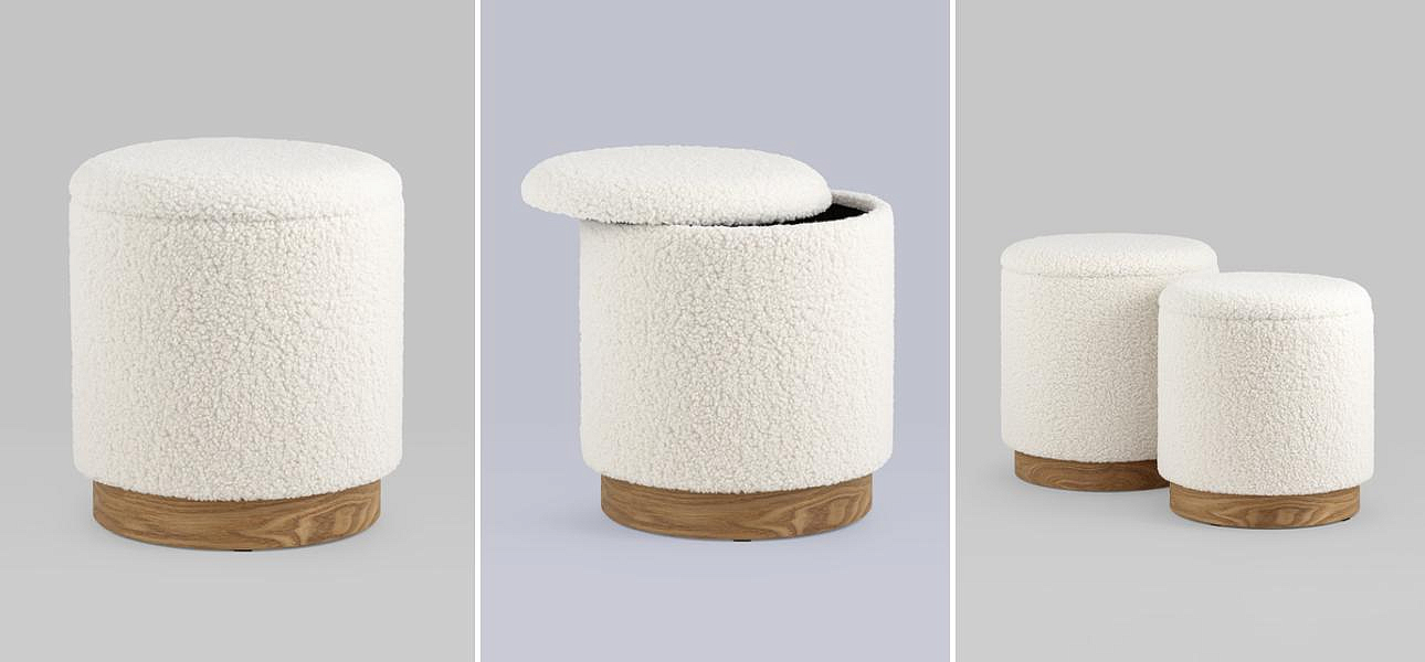 Пуф Bridie Pouf с ящиком - Loft-Concept в Красноярске