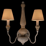 Бра с двумя конусовидными тканевыми абажурами Neighborhood варинант исполнения - 2 | Loft Concept в Красноярске