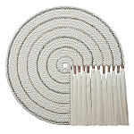 Художественный Гобелен Макраме White Disk Harmony варинант исполнения - 4 | Loft Concept в Красноярске