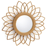 Зеркало из ротанга в форме цветка WICKER MIRROR 65  варинант исполнения - 1 | Loft Concept в Красноярске