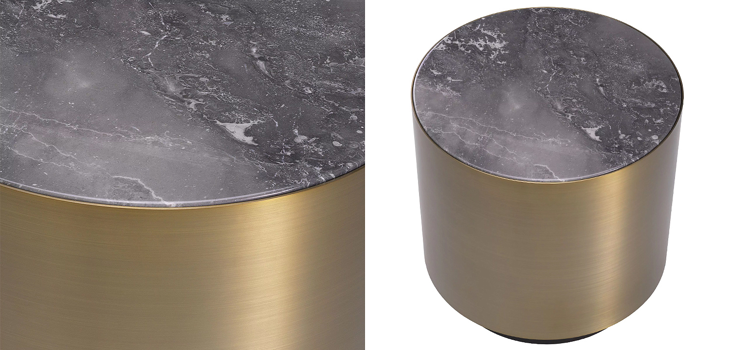 Приставной столик Eichholtz Side Table Porter Round Приставной столик Eichholtz Side Table Porter Round - Loft-Concept в Красноярске
