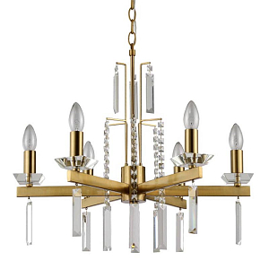 Люстра Vivien Crystal Brass Chandelier 6