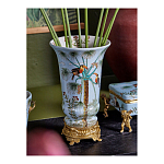 Ваза из фарфора с бронзовыми элементами Tropical Garden варинант исполнения - 8 | Loft Concept в Красноярске