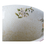 Ваза из голубого фарфора с бронзовыми элементами Blue Garden варинант исполнения - 3 | Loft Concept в Красноярске