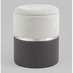 Пуф Mauldine с ящиком серо-черный с экокожей варинант исполнения - 1 | Loft Concept в Красноярске