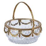 Корзиночка из прозрачного стекла с бронзовой ручкой Eden Garden варинант исполнения - 1 | Loft Concept в Красноярске