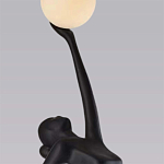 Торшер черная статуэтка Девушка Girl Carries Light Balls варинант исполнения - 1 | Loft Concept в Красноярске