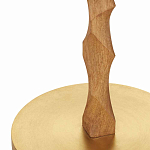 Торшер с цилиндрическим тканевым абажуром на каркасе волнистой формы Rotation варинант исполнения - 2 | Loft Concept в Красноярске