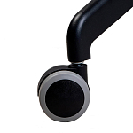 Стул с мягкой бежевой обивкой из велюра и подъемно-поворотным механизмом на черных колесиках Harper Beige варинант исполнения - 6 | Loft Concept в Красноярске