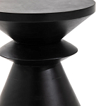 Черный приставной столик из массива AMORPHOUS варинант исполнения - 2 | Loft Concept в Красноярске
