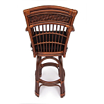 Барный стул из ротанга Eloise коричневый варинант исполнения - 4 | Loft Concept в Красноярске