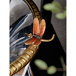 Чаша из прозрачного стекла с бронзовым рельефным ободком Eden Garden варинант исполнения - 6 | Loft Concept в Красноярске