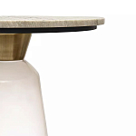 Кофейный столик с прозрачным основанием и столешницей с мраморным узором Transparent Base варинант исполнения - 2 | Loft Concept в Красноярске