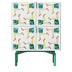 Тумба  с рисунком ShortT Pina Colada Green варинант исполнения - 1 | Loft Concept в Красноярске