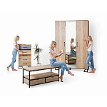 Комод с 3-мя ящиками в стиле лофт Urban Style Space варинант исполнения - 6 | Loft Concept в Красноярске