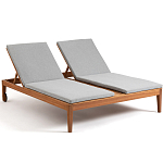 Шезлонг двухместный из эвкалипта Sunset варинант исполнения - 1 | Loft Concept в Красноярске