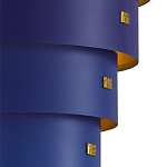 Подвесной светильник фигурный синий из 4-х широких колец Alternating Rings варинант исполнения - 2 | Loft Concept в Красноярске