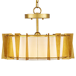 Потолочный светильник круглый с каркасом в форме треугольников и тканевым абажуром Brutal Light варинант исполнения - 1 | Loft Concept в Красноярске