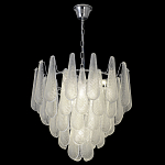 Люстра с подвесками из рифленного стекла в форме капель Textured Glass Chandelier варинант исполнения - 16 | Loft Concept в Красноярске