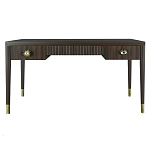 Письменный стол Elsa Dreams Walnut Шпон дерево с двумя ящиками варинант исполнения - 5 | Loft Concept в Красноярске