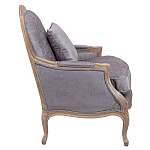 Кресло Ava Classical Armchair brown and grey velour варинант исполнения - 2 | Loft Concept в Красноярске