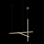 Люстра с 3-мя  пересекающимися цилиндрическими плафонами на тонких тросах Trumpet tube варинант исполнения - 3 | Loft Concept в Красноярске