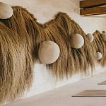 Большая дизайнерская Инсталляция из соломы RAFFIA Installation  варинант исполнения - 4 | Loft Concept в Красноярске