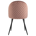 Мягкий стул в велюре пыльно-розового цвета Miruna Chair варинант исполнения - 3 | Loft Concept в Красноярске